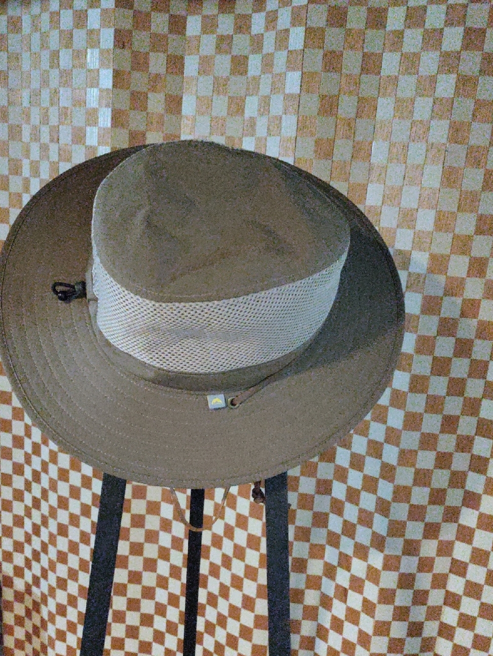 Breathable Mesh Crown Men's Outdoor Sun Hat - Brown